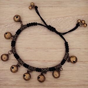 Jingle Bells Corded Adjustable Bracelet/Ankle Bracelet